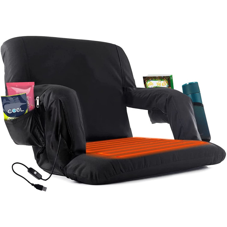 Sensible Heated Stadium Bleacher Seat, Portable Stadium Chairs For